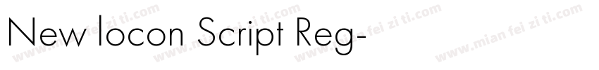 New locon Script Reg字体转换